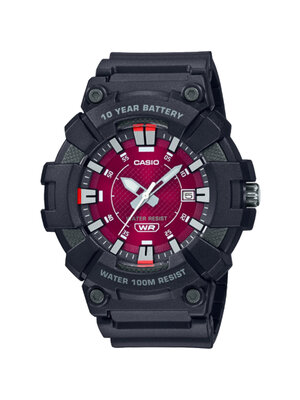 CASIO นาฬิกาคาสิโอ นาฬิกาข้อมือ นาฬิกากันน้ำ นาฬิกาของแท้ ประกันศูนย์ CMG 1 ปี รุ่น MW-610H-4AV นาฬิกาสีดำ