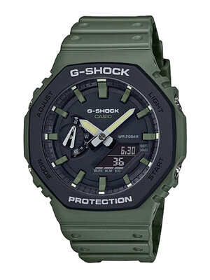 CASIO G-SHOCK นาฬิกาข้อมือ นาฬิกากันน้ำ นาฬิกาของแท้ ประกันศูนย์ CMG 1 ปี รุ่น GA-2110SU-3A นาฬิกาสีเขียว