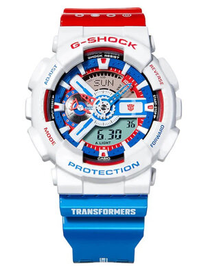 CASIO G-SHOCK นาฬิกาข้อมือ นาฬิกากันน้ำ นาฬิกาของแท้ ประกันศูนย์ 1 ปี รุ่น GA-110OPT22-7PFT นาฬิกาสีขาว