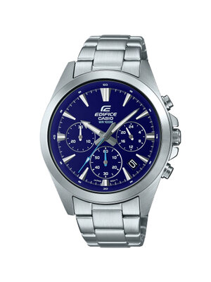 CASIO EDIFICE นาฬิกาข้อมือ นาฬิกากันน้ำ นาฬิกาของแท้ ประกันศูนย์ CMG 1 ปี รุ่น EFV-630D-2A นาฬิกาสีเงิน