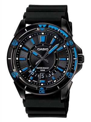 CASIO นาฬิกาคาสิโอ นาฬิกาข้อมือ นาฬิกากันน้ำ นาฬิกาของแท้ ประกันศูนย์ CMG 1 ปี รุ่น MTD-1066B-1A1 นาฬิกาสีดำ