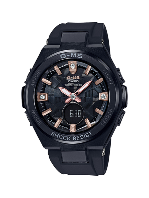 CASIO G-MS นาฬิกาข้อมือ นาฬิกากันน้ำ นาฬิกาของแท้ ประกันศูนย์ CMG 1 ปี รุ่น MSG-S200BDD-1A นาฬิกาสีดำ