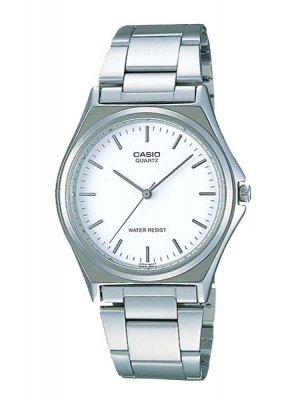 CASIO นาฬิกาคาสิโอ นาฬิกาข้อมือ นาฬิกากันน้ำ นาฬิกาของแท้ ประกันศูนย์ CMG 1 ปี รุ่น MTP-1130A-7A นาฬิกาสีเงิน