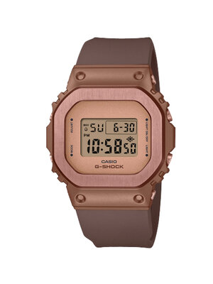 CASIO G-SHOCK นาฬิกาข้อมือ นาฬิกากันน้ำ นาฬิกาของแท้ ประกันศูนย์ CMG 1 ปี รุ่น GM-S5600BR-5 นาใิกาสีน้ำตาล