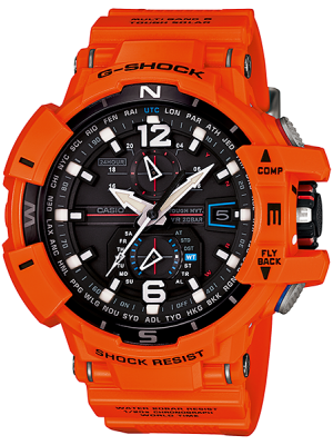 CASIO G-SHOCK นาฬิกาข้อมือ นาฬิกากันน้ำ นาฬิกาของแท้ ประกันศูนย์ CMG 1 ปี รุ่น GW-A1100R-4 นาฬิกาสีส้ม