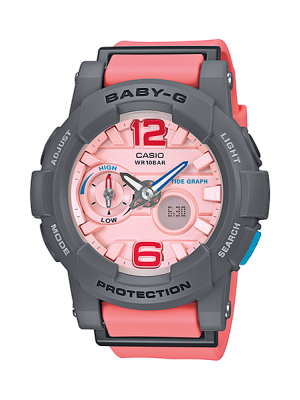 CASIO BABY-G นาฬิกาข้อมือ นาฬิกากันน้ำ นาฬิกาของแท้ ประกันศูนย์ CMG 1 ปี รุ่น BGA-180-4B2 นาฬิกาสีส้ม