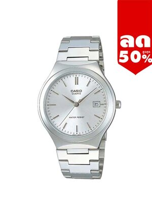 CASIO นาฬิกาคาสิโอ นาฬิกาข้อมือ นาฬิกากันน้ำ นาฬิกาของแท้ ประกันศูนย์ CMG 1 ปี รุ่น MTP-1170A-7A นาฬิกาสีเงิน