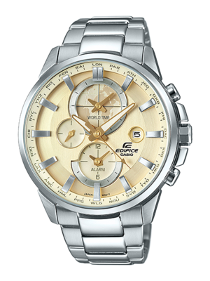 CASIO EDIFICE นาฬิกาข้อมือ นาฬิกากันน้ำ นาฬิกาของแท้ ประกันศูนย์ CMG 1 ปี รุ่น ETD-310D-9A นาฬิกาสีเงิน