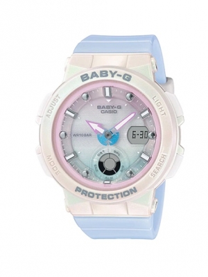 CASIO BABY-G นาฬิกาข้อมือ นาฬิกากันน้ำ นาฬิกาของแท้ ประกันศูนย์ CMG 1 ปี รุ่น BGA-250-7A3 นาฬิกาสีขาว