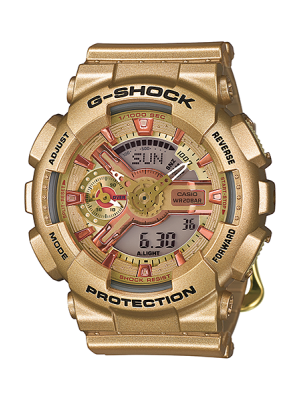 CASIO G-SHOCK นาฬิกาข้อมือ นาฬิกากันน้ำ นาฬิกาของแท้ ประกันศูนย์ CMG 1 ปี รุ่น GMA-S110GD-4A2 นาฬิกาสีทอง