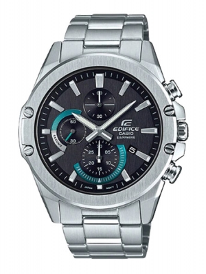 CASIO EDIFICE นาฬิกาข้อมือ นาฬิกากันน้ำ นาฬิกาของแท้ ประกันศูนย์ CMG 1 ปี รุ่น EFR-S567D-1A นาฬิกาสีเงิน