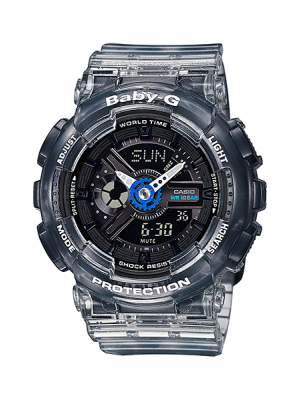 CASIO BABY-G นาฬิกาข้อมือ นาฬิกากันน้ำ นาฬิกาของแท้ ประกันศูนย์ CMG 1 ปี รุ่น BA-110JM-1A นาฬิกาสีดำ