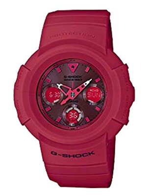 CASIO G-SHOCK นาฬิกาข้อมือ นาฬิกากันน้ำ นาฬิกาของแท้ ประกันศูนย์ CMG 1 ปี รุ่น AWG-M535C-4A นาฬิกาสีแดง