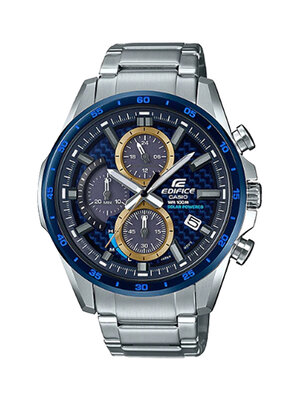 CASIO EDIFICE นาฬิกาข้อมือ นาฬิกากันน้ำ นาฬิกาของแท้ ประกันศูนย์ CMG 1 ปี รุ่น EQS-900BCD-2A นาฬิกาสีเงิน