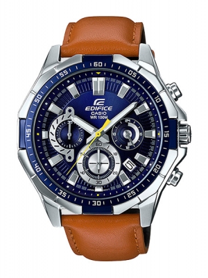 CASIO EDIFICE นาฬิกาข้อมือ นาฬิกากันน้ำ นาฬิกาของแท้ ประกันศูนย์ CMG 1 ปี รุ่น EFR-554L-2A นาฬิกาสีน้ำตาล
