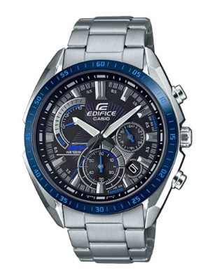 CASIO นาฬิกาคาสิโอ นาฬิกาข้อมือ นาฬิกากันน้ำ นาฬิกาของแท้ ประกันศูนย์ CMG 1 ปี รุ่น EFR-570DB-1B นาฬิกาสีเงิน