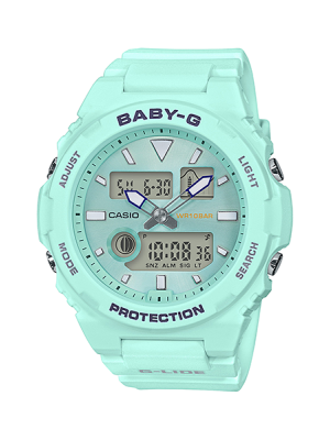 CASIO BABY-G นาฬิกาข้อมือ นาฬิกากันน้ำ นาฬิกาของแท้ ประกันศูนย์ CMG 1 ปี รุ่น BAX-100-3A นาฬิกาสีเขียว
