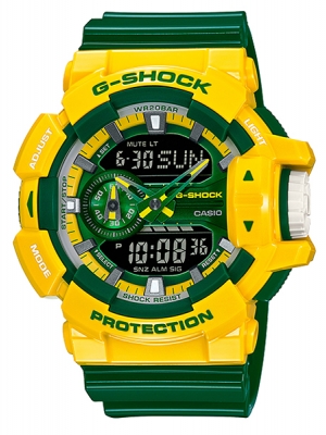 CASIO MID YEAR SALE G-SHOCK พร้อมส่ง นาฬิกาข้อมือ นาฬิกากันน้ำ นาฬิกาของแท้ ประกันศูนย์ CMG 1 ปี รุ่น GA-400CS-9A นาฬิกาสีเหลือง