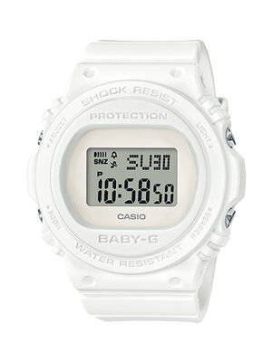 CASIO BABY-G นาฬิกาข้อมือ นาฬิกากันน้ำ นาฬิกาของแท้ ประกันศูนย์ CMG 1 ปี รุ่น BGD-570-7D นาฬิกาสีขาว
