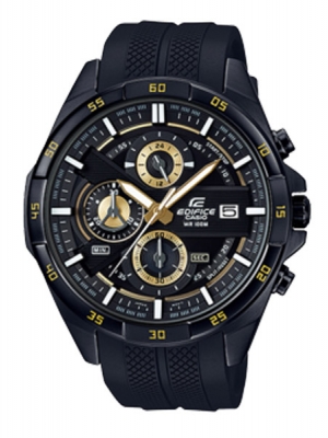 CASIO EDIFICE นาฬิกาข้อมือ นาฬิกากันน้ำ นาฬิกาของแท้ ประกันศูนย์ CMG 1 ปี รุ่น EFR-556PB-1A นาฬิกาสีดำ