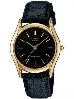 CASIO นาฬิกาคาสิโอ นาฬิกาข้อมือ นาฬิกากันน้ำ นาฬิกาของแท้ ประกันศูนย์ CMG 1 ปี รุ่น MTP-1094Q-1A นาฬิกาสีดำ