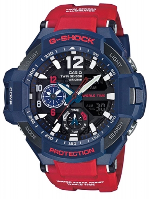 CASIO G-SHOCK นาฬิกาข้อมือ นาฬิกากันน้ำ นาฬิกาของแท้ ประกันศูนย์ CMG 1 ปี รุ่น GA-1100-2A นาฬิกาสีแดง