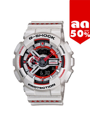 CASIO MID YEAR SALE G-SHOCK พร้อมส่ง นาฬิกาข้อมือ นาฬิกากันน้ำ นาฬิกาของแท้ ประกันศูนย์ CMG 1 ปี รุ่น GA-110EH-8A นาฬิกาสีเทา