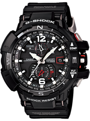 CASIO G-SHOCK นาฬิกาข้อมือ นาฬิกากันน้ำ นาฬิกาของแท้ ประกันศูนย์ CMG 1 ปี รุ่น GW-A1100-1A นาฬิกาสีดำ