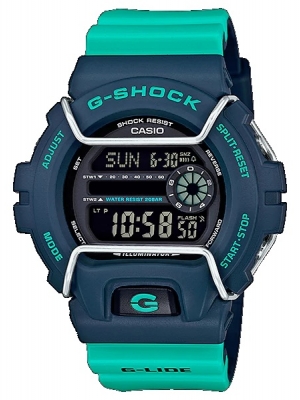 CASIO G-SHOCK นาฬิกาข้อมือ นาฬิกากันน้ำ นาฬิกาของแท้ ประกันศูนย์ CMG 1 ปี รุ่น GLS-6900-2DR นาฬิกาสีฟ้า