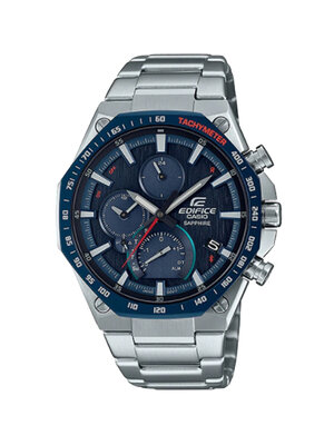 CASIO EDIFICE นาฬิกาข้อมือ นาฬิกากันน้ำ นาฬิกาของแท้ ประกันศูนย์ CMG 1 ปี รุ่น EQB-1100XDB-2A นาฬิกาสีเงิน