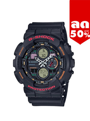 CASIO G-SHOCK นาฬิกาข้อมือ นาฬิกากันน้ำ นาฬิกาของแท้ ประกันศูนย์ CMG 1 ปี รุ่น GA-140-1A4 นาฬิกาสีดำ