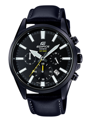 CASIO EDIFICE นาฬิกาข้อมือ นาฬิกากันน้ำ นาฬิกาของแท้ ประกันศูนย์ CMG 1 ปี รุ่น EFV-510BL-1A นาฬิกาสีดำ