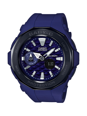CASIO BABY-G นาฬิกาข้อมือ นาฬิกากันน้ำ นาฬิกาของแท้ ประกันศูนย์ CMG 1 ปี รุ่น BGA-225G-2A นาฬิกาสีน้ำเงิน