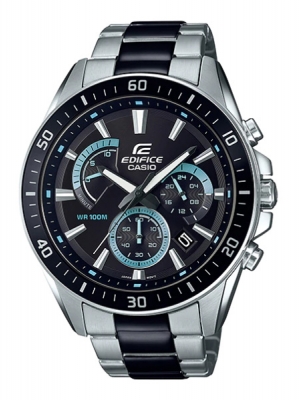 CASIO EDIFICE นาฬิกาข้อมือ นาฬิกากันน้ำ นาฬิกาของแท้ ประกันศูนย์ CMG 1 ปี รุ่น EFR-552SBK-1A นาฬิกาสีดำ