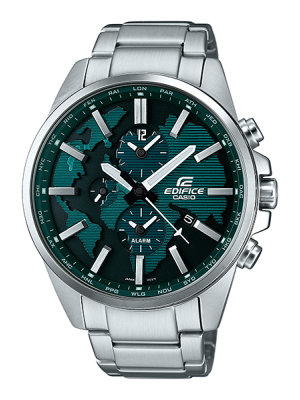 CASIO EDIFICE นาฬิกาข้อมือ นาฬิกากันน้ำ นาฬิกาของแท้ ประกันศูนย์ CMG 1 ปี รุ่น ETD-300D-3A นาฬิกาสีเงิน