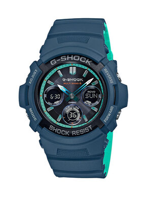 CASIO G-SHOCK นาฬิกาข้อมือ นาฬิกากันน้ำ นาฬิกาของแท้ ประกันศูนย์ CMG 1 ปี รุ่น AWG-M100SCC-2A นาฬิกาสีเขียว
