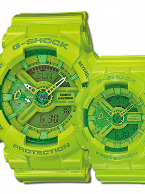 CASIO G-SHOCK นาฬิกา CASIO G-SHOCK x BABY-G รุ่น GA-110B-3-GMA-S110CC-3 ของแท้ประกันศูนย์ CMG 1ปี GA-110B-3-GMA-S110CC-3 นาฬิกาสีเขียว