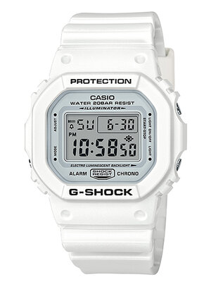 CASIO G-SHOCK นาฬิกาข้อมือ นาฬิกากันน้ำ นาฬิกาของแท้ ประกันศูนย์ CMG 1 ปี รุ่น DW-5600MW-7D นาฬิกาสีขาว