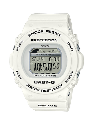CASIO BABY-G นาฬิกาข้อมือ นาฬิกากันน้ำ นาฬิกาของแท้ ประกันศูนย์ CMG 1 ปี รุ่น BLX-570-7D นาฬิกาสีขาว