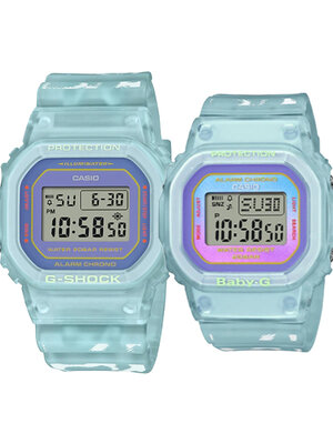 CASIO MID YEAR SALE G-SHOCK นาฬิกาข้อมือ นาฬิกากันน้ำ นาฬิกาของแท้ ประกันศูนย์ CMG 1 ปี รุ่น SLV-21B-2A นาฬิกาสีฟ้า