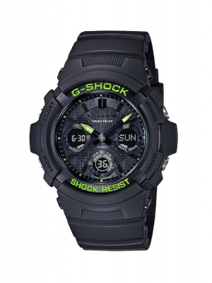 CASIO G-SHOCK นาฬิกาข้อมือ นาฬิกากันน้ำ นาฬิกาของแท้ ประกันศูนย์ CMG 1 ปี รุ่น AWR-M100SDC-1A นาฬิกาสีดำ