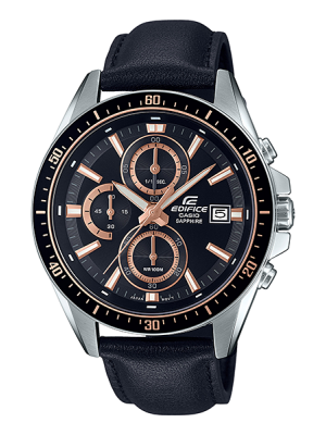 CASIO EDIFICE นาฬิกาข้อมือ นาฬิกากันน้ำ นาฬิกาของแท้ ประกันศูนย์ CMG 1 ปี รุ่น EFR-S565L-1A นาฬิกาสีดำ