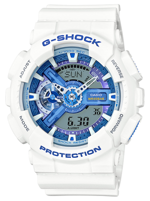 CASIO G-SHOCK นาฬิกาข้อมือ นาฬิกากันน้ำ นาฬิกาของแท้ ประกันศูนย์ CMG 1 ปี รุ่น GA-110WB-7A นาฬิกาสีขาว