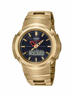 CASIO MID YEAR SALE G-SHOCK พร้อมส่ง นาฬิกาข้อมือ นาฬิกากันน้ำ นาฬิกาของแท้ ประกันศูนย์ CMG 1 ปี รุ่น AWM-500GD-9A นาฬิกาสีทอง