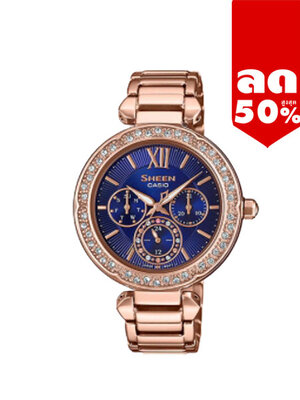 CASIO SHEEN นาฬิกาข้อมือ นาฬิกากันน้ำ นาฬิกาของแท้ ประกันศูนย์ CMG 1 ปี รุ่น SHE-3061PG-2A นาฬิกาสีน้ำตาล