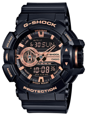 CASIO G-SHOCK นาฬิกาข้อมือ นาฬิกากันน้ำ นาฬิกาของแท้ ประกันศูนย์ CMG 1 ปี รุ่น GA-400GB-1A4 นาฬิกาสีดำ
