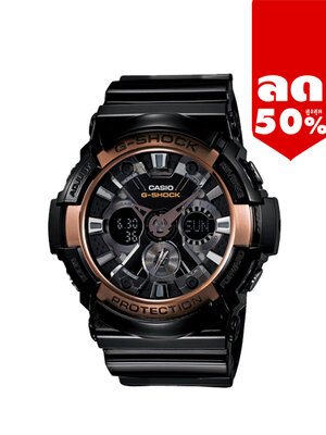 CASIO G-SHOCK นาฬิกาข้อมือ นาฬิกากันน้ำ นาฬิกาของแท้ ประกันศูนย์ CMG 1 ปี รุ่น GA-200RG-1 นาฬิกาสีดำ