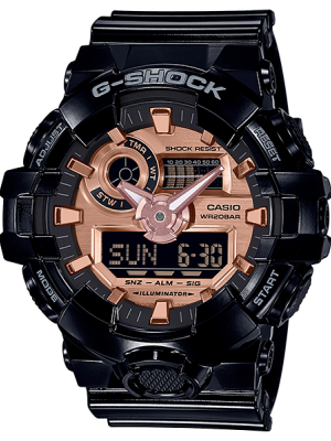 CASIO G-SHOCK นาฬิกาข้อมือ นาฬิกากันน้ำ นาฬิกาของแท้ ประกันศูนย์ CMG 1 ปี รุ่น GA-700MMC-1A นาฬิกาสีดำ