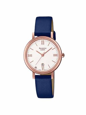 CASIO SHEEN นาฬิกาข้อมือ นาฬิกากันน้ำ นาฬิกาของแท้ ประกันศูนย์ CMG 1 ปี รุ่น SHE-4540CGL-7A นาฬิกาสีน้ำเงิน