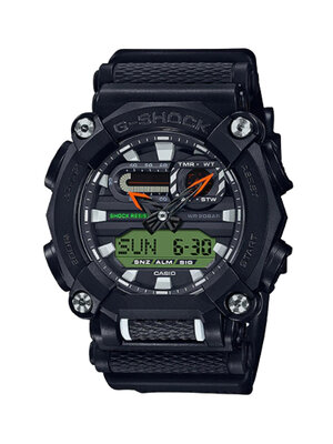 CASIO G-SHOCK นาฬิกาข้อมือ นาฬิกากันน้ำ นาฬิกาของแท้ ประกันศูนย์ CMG 1 ปี รุ่น GA-900E-1A3 นาฬิกาสีดำ